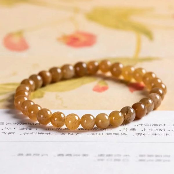 Hetian jade sugar jade necklace bracelet set-123 - Image 3
