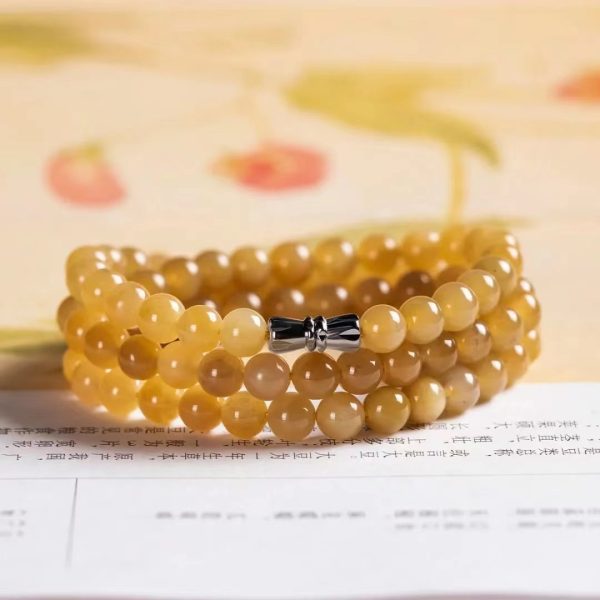 Hetian jade sugar jade necklace bracelet set-123 - Image 2