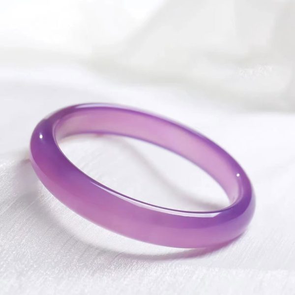 Violet-violet agate bracelet-226