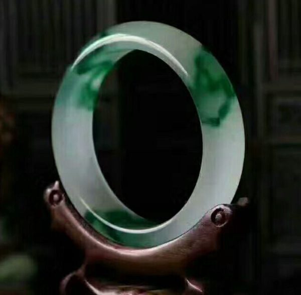 Fusion Natural Jade Bangle Bracelet - Image 4